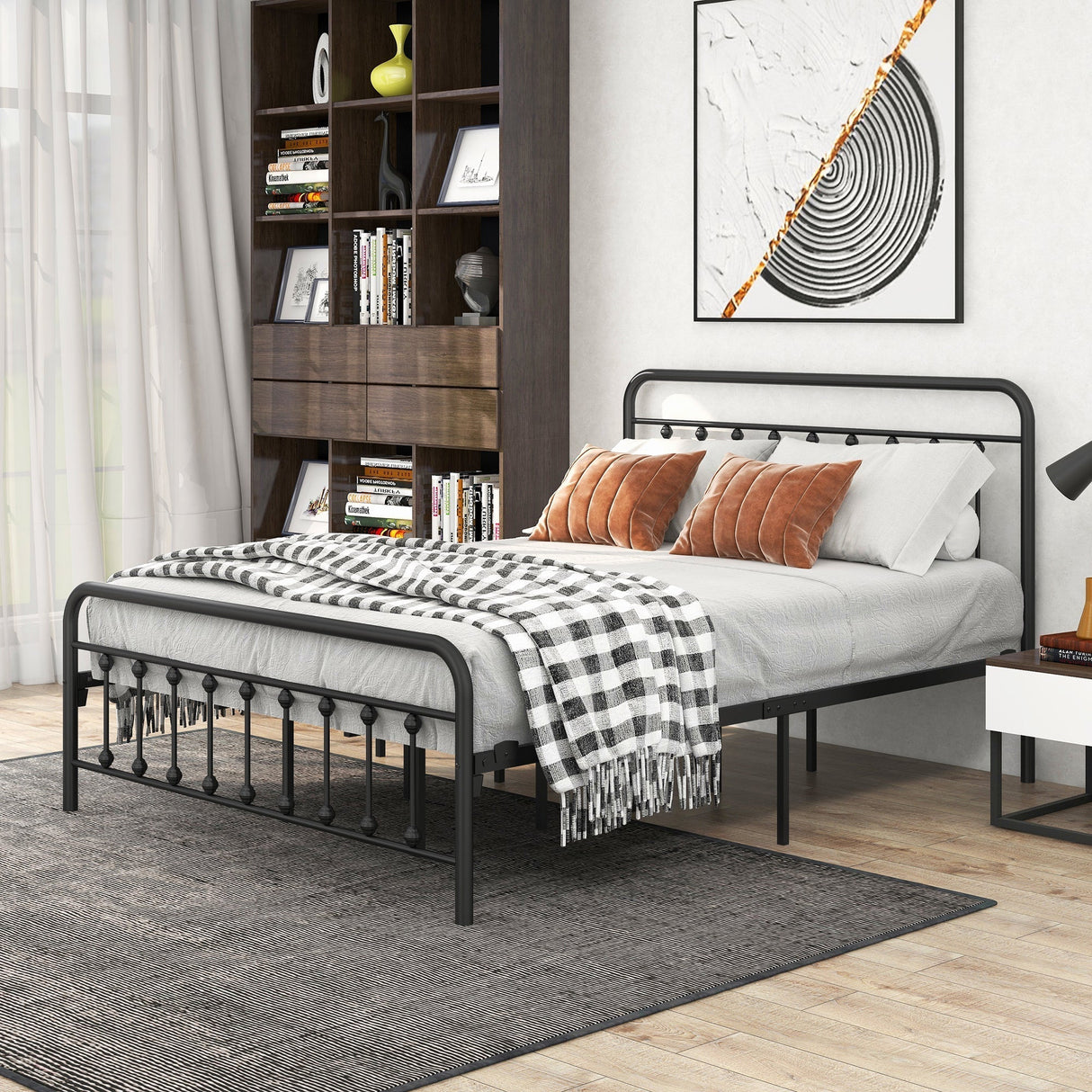 Tara Victorian-Style Steel Bed Frame