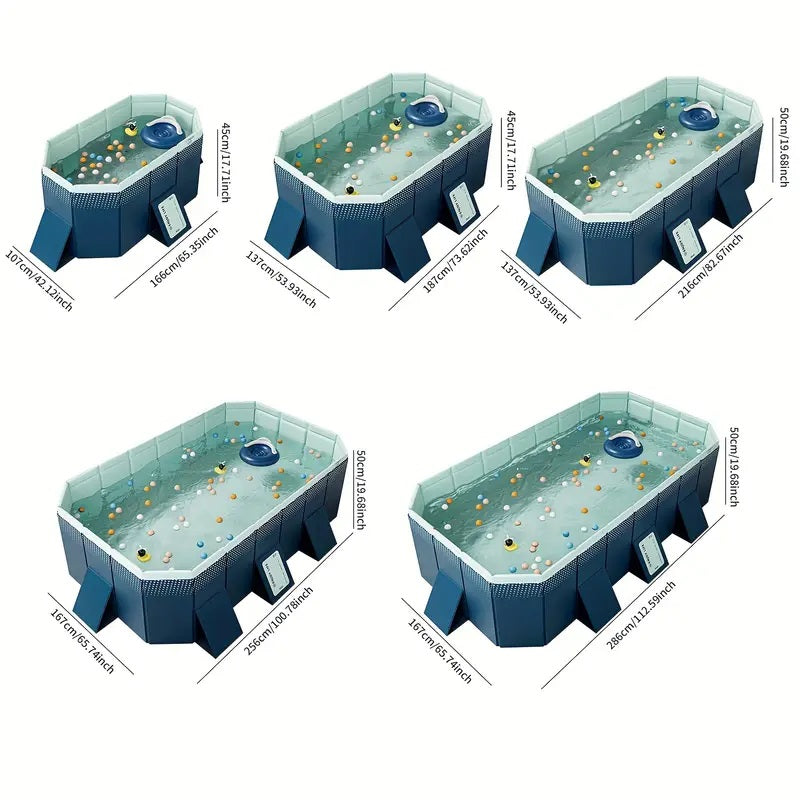 2.1m PVC Folding Pool (Not Inflatable)