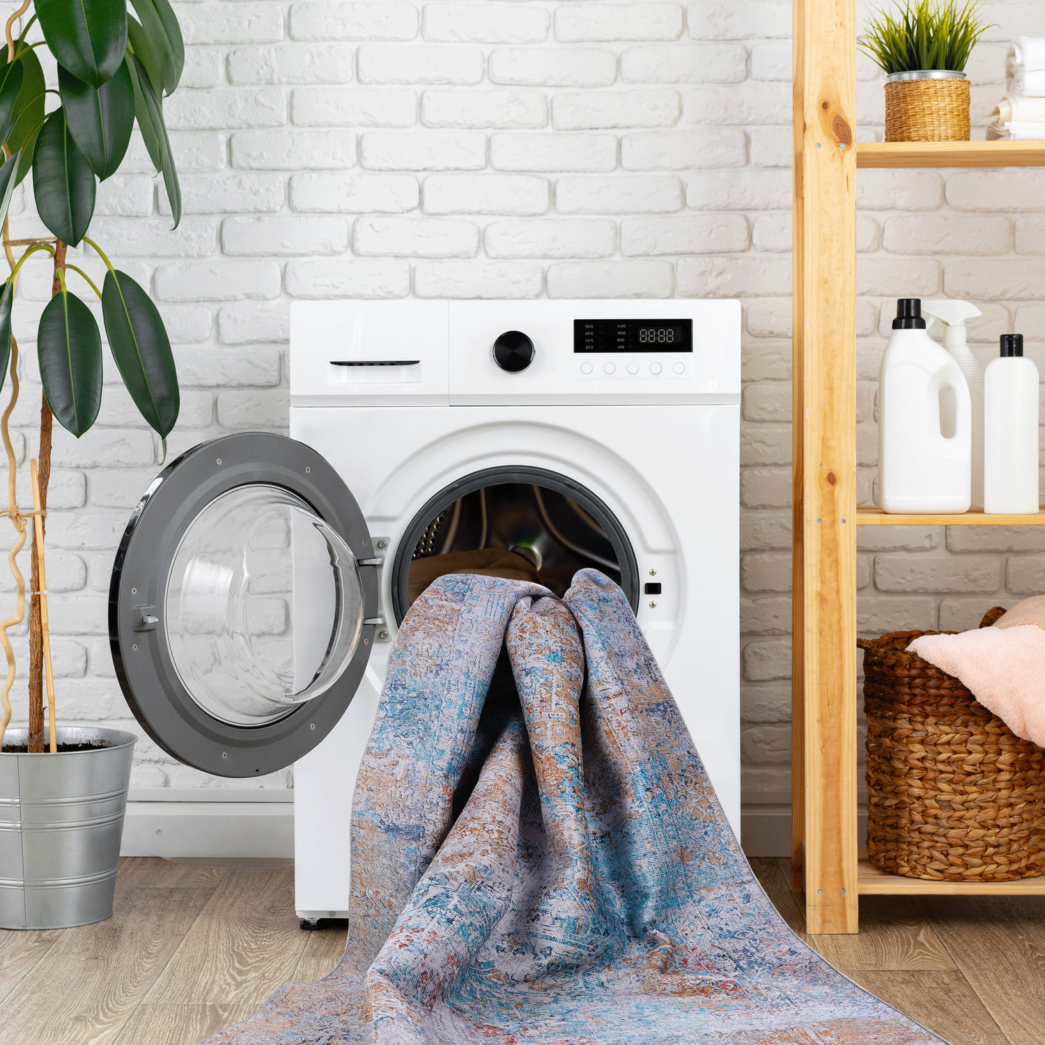 Naar 8x10 area rugs, washable rug, low-pile, non-slip, non-shedding, foldable, kid & pet friendly - area rugs for living room, bedroom, kitchen, dining room rug - perfect gifts, (yellow, 8'x10')