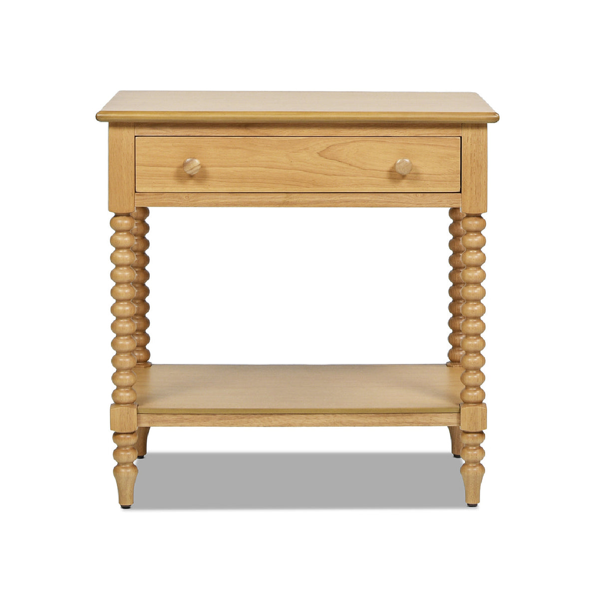Easton 28" Modern Farmhouse Turned 1-Drawer Storage Side Table