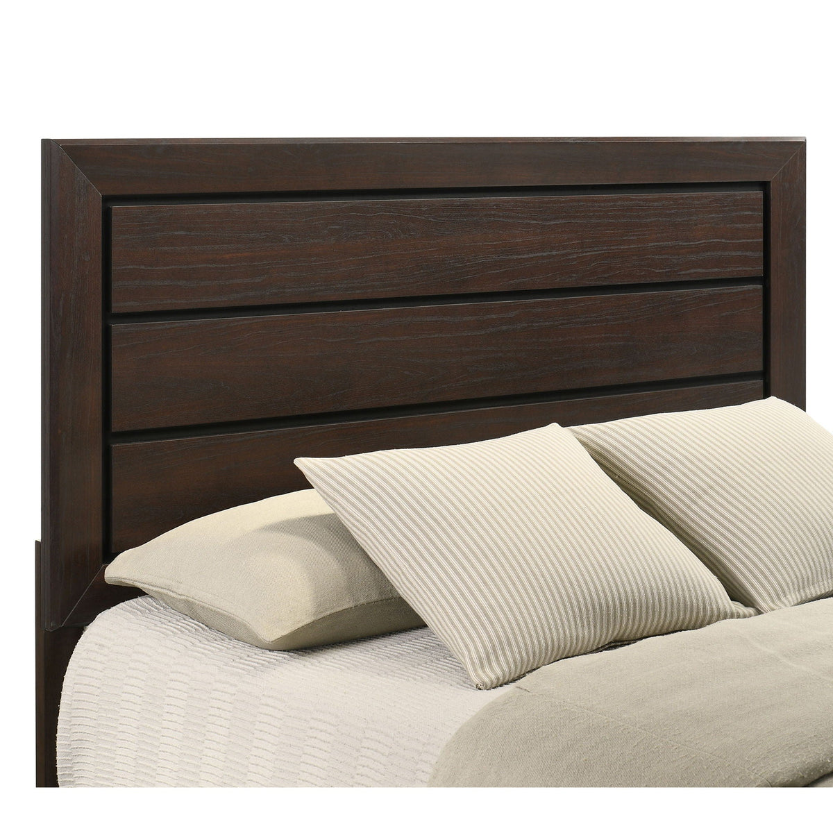 Harrison - Queen Panel Bed - Dark Brown