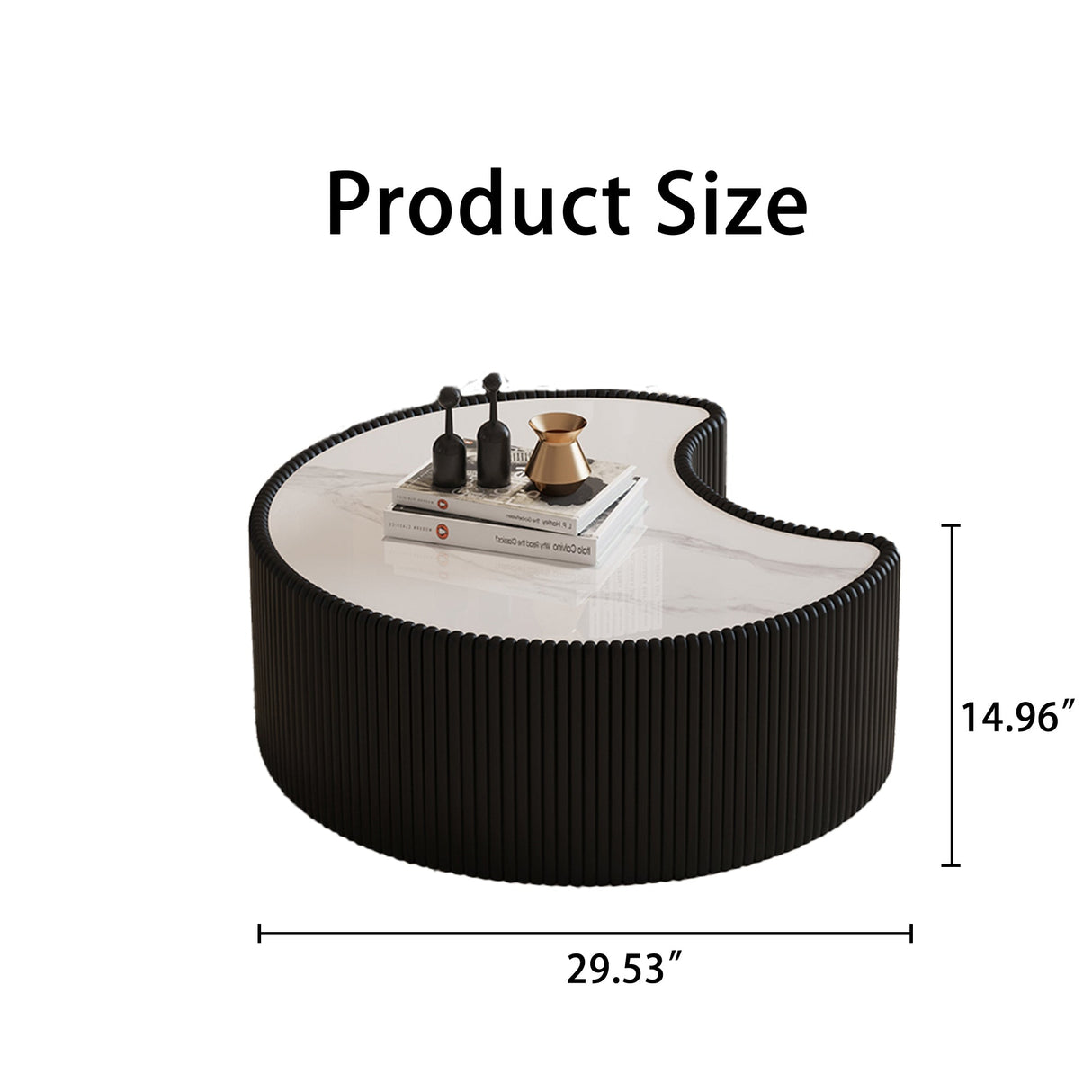Light Sintered Stone Top Coffee Table