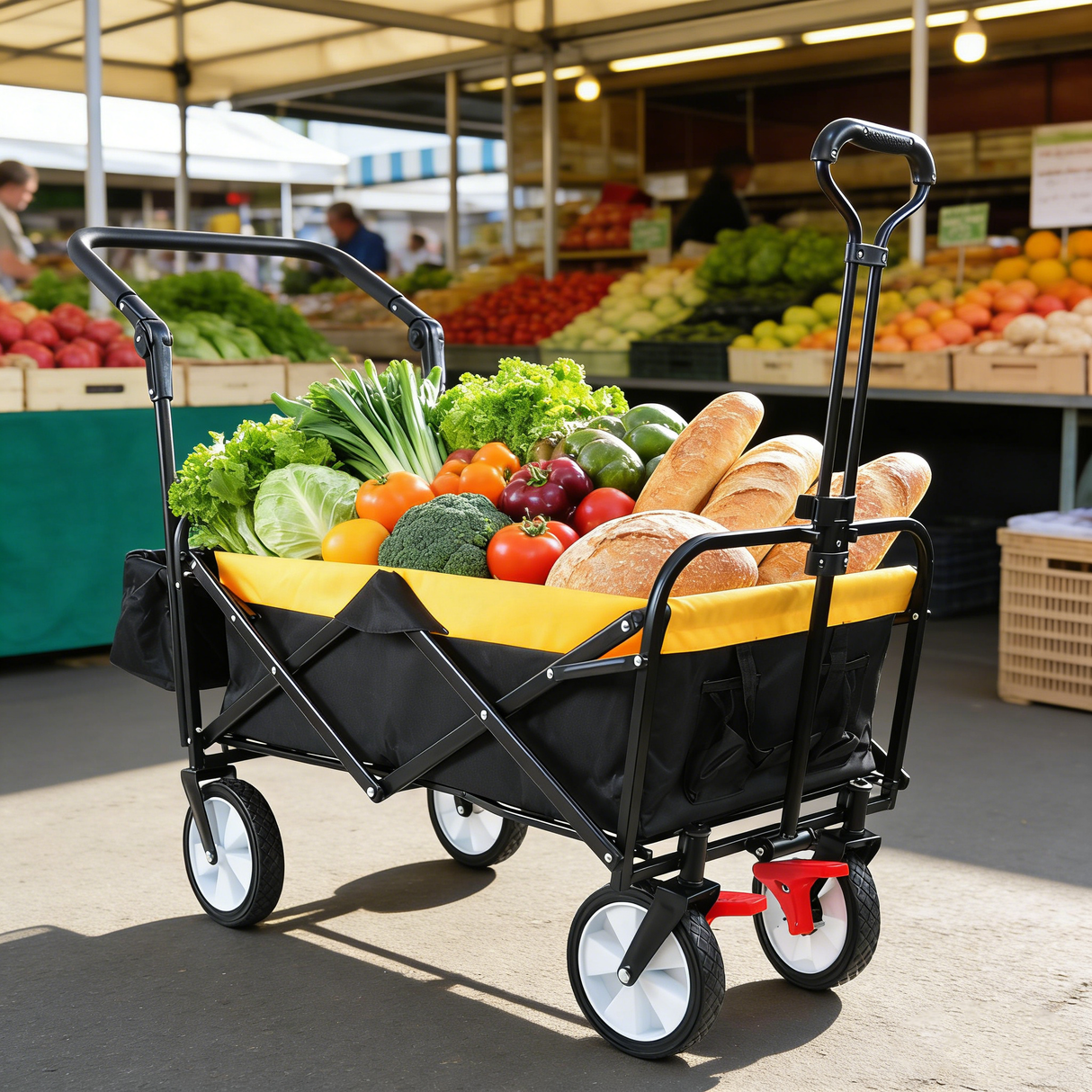 Folding Wagon Collapsible Outdoor Utility Wagon
