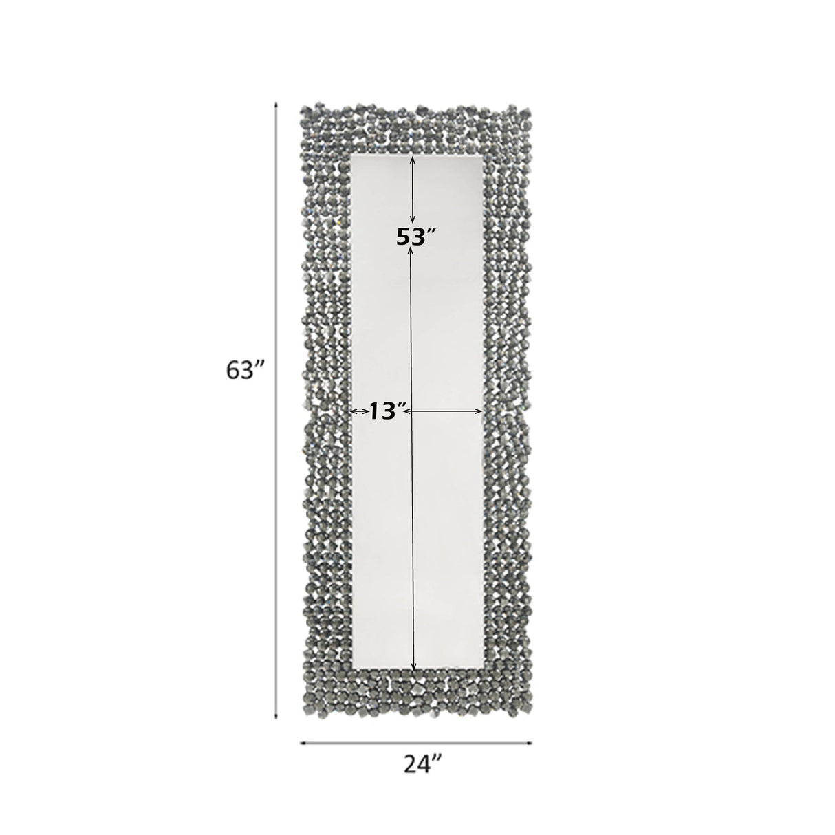 Kachina Mirrored & Faux Gems Accent Mirror