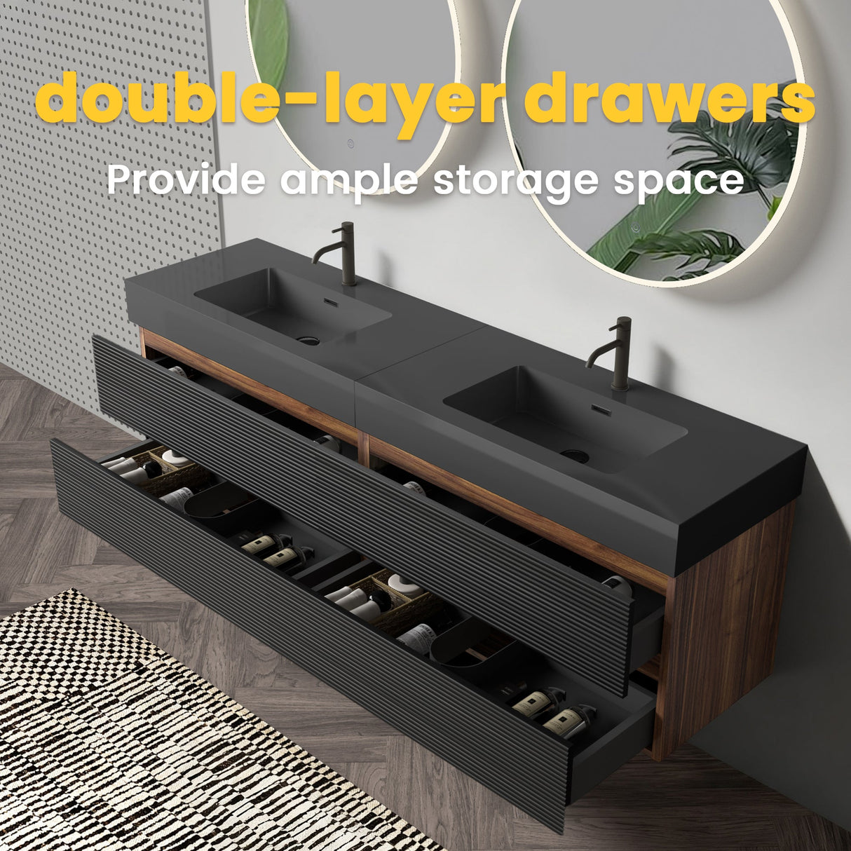 Grace 72'' Bathroom Vanity with Matt