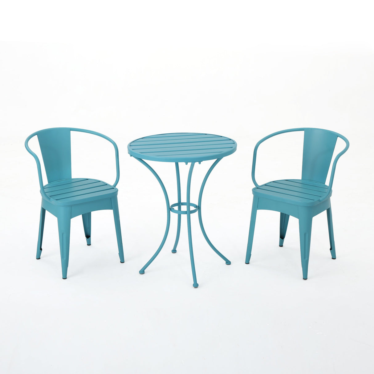 Yearn 3-Piece Bistro Set with Table and 2 Chairs, Blue