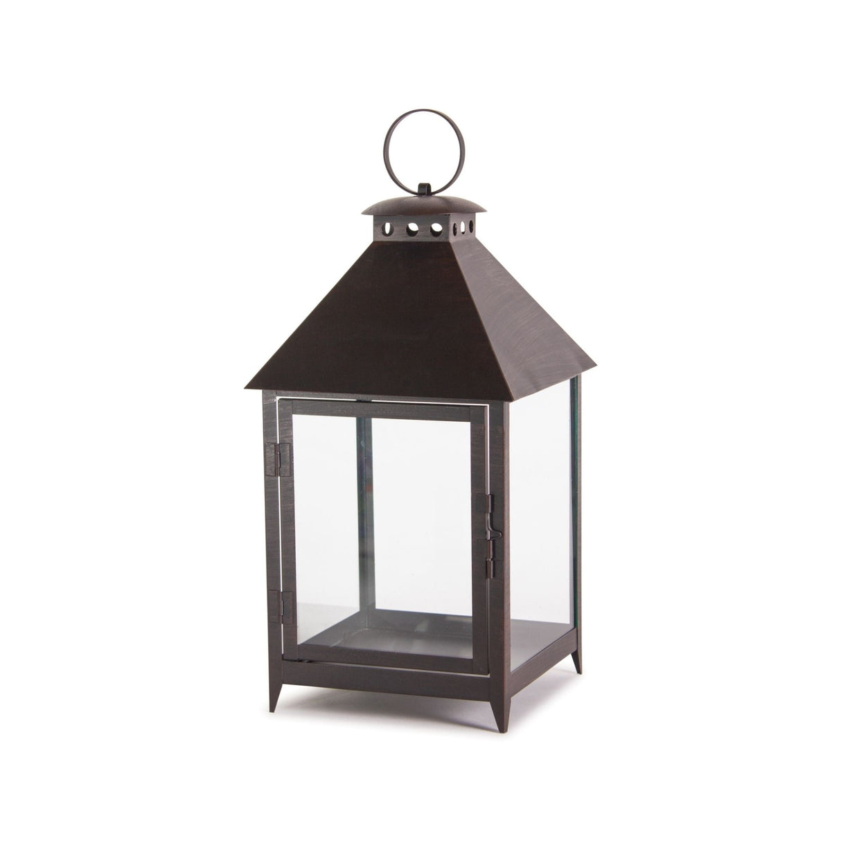 Footed Iron Metal Lantern (Set of 2)