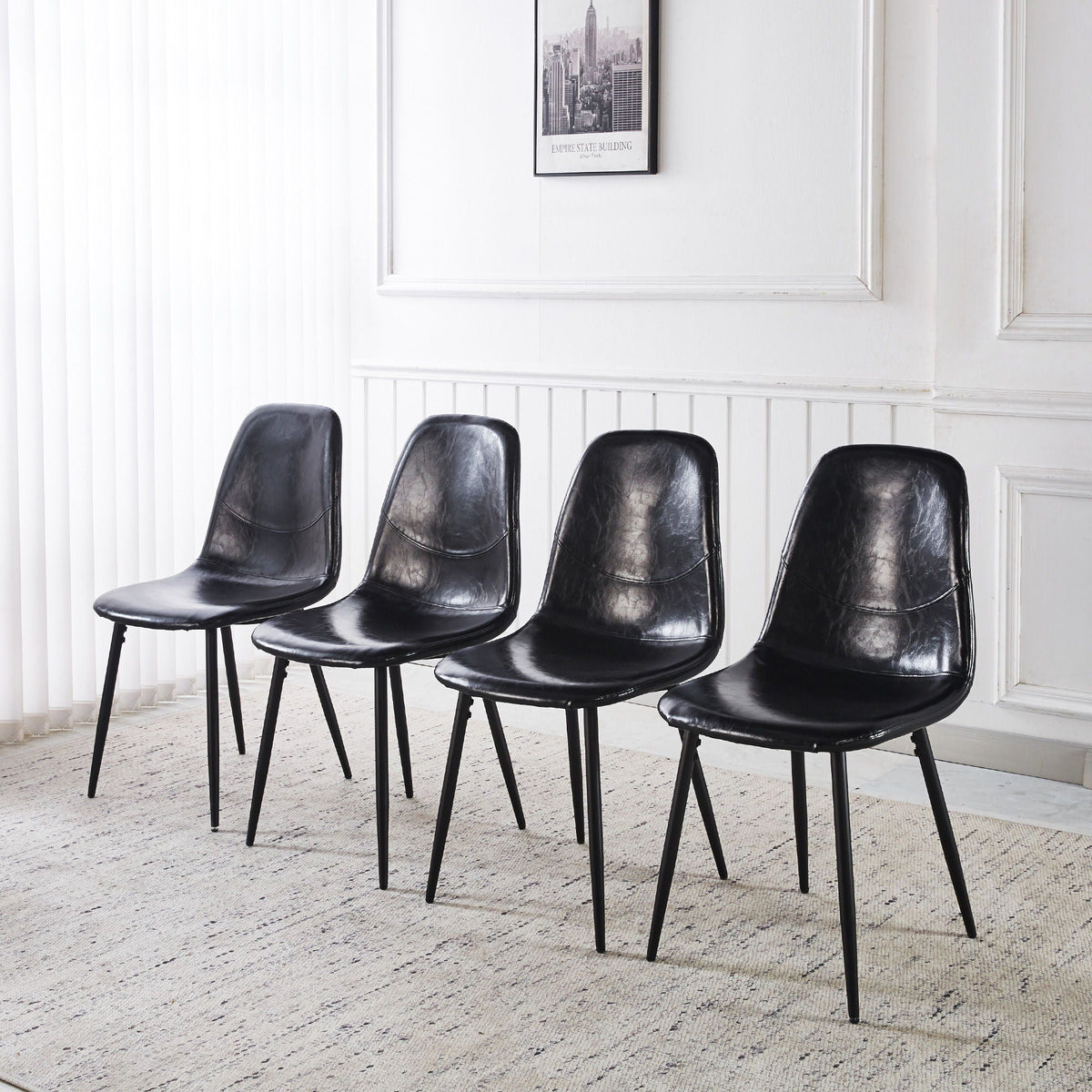 Dining Chairs (Set of 4) - Black