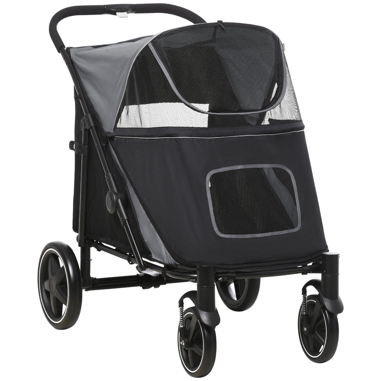PawHut Foldable Doggy Stroller for Medium and Large Dogs and Cats