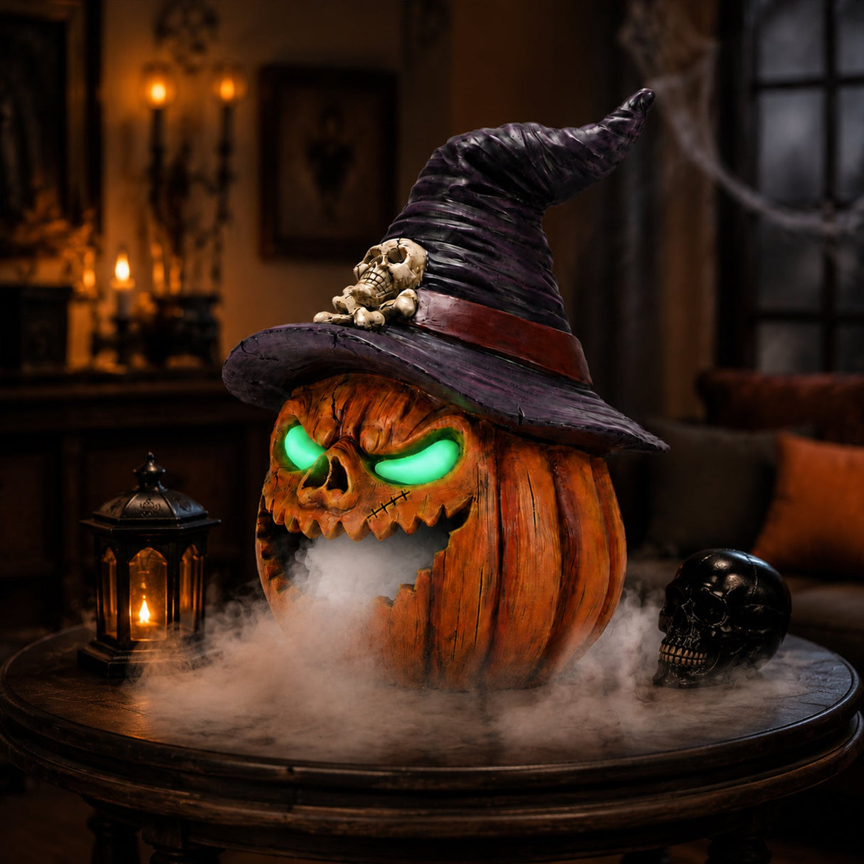 Halloween Jack-O'-Lantern Pumpkin Mist Sprayer Ornament