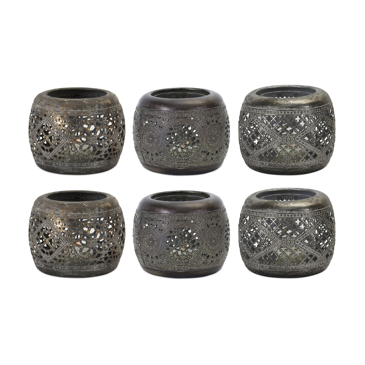 Ornamental-metal-candle-holder-(set-of-4)-Candle-Holders