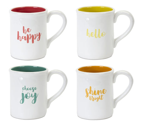 Stoneware-Happy-Sentiment-Mug-(Set-of-2)-Mugs
