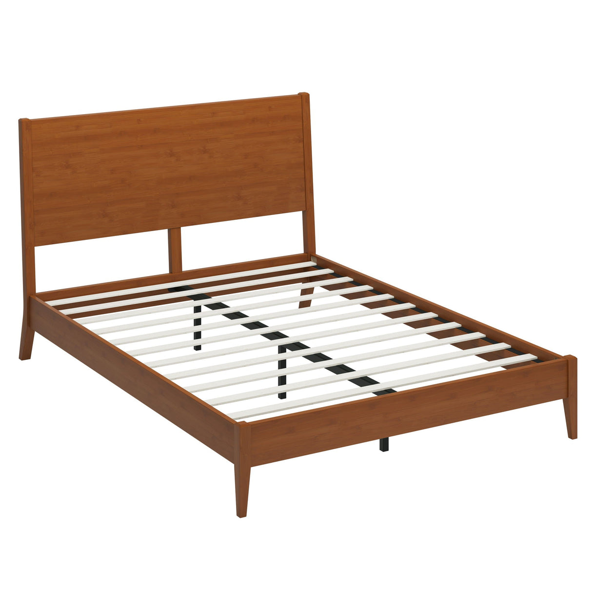 Modern Sled Platform Bed Frame With Slats