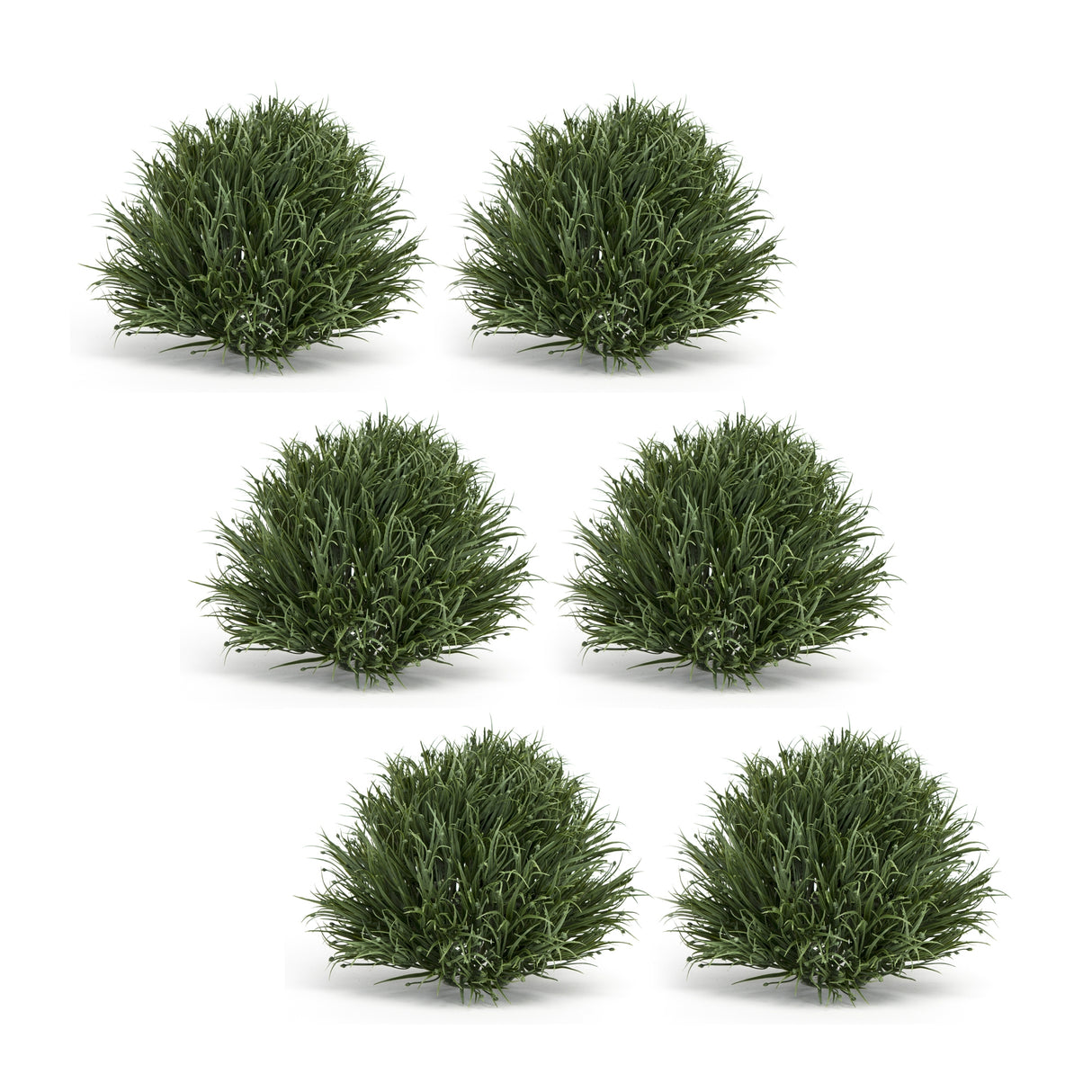 Spring-grass-half-orb-(set-of-6)-Artificial-Flowering-Plants