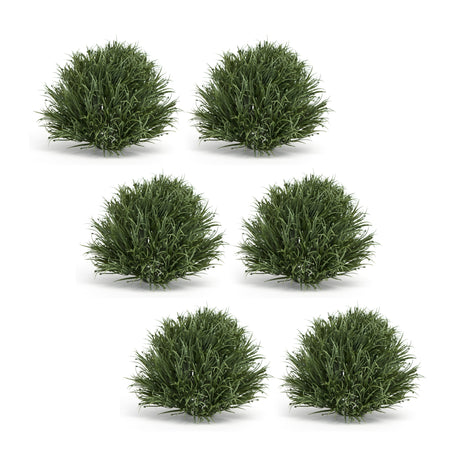 Spring-Grass-Half-Orb-(Set-of-6)-Artificial-Flowering-Plants