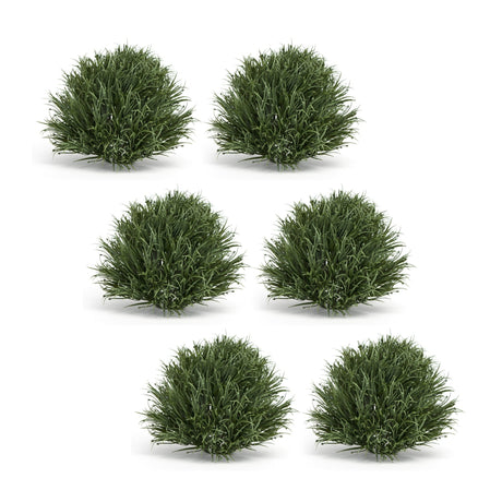 Spring-Grass-Half-Orb-(Set-of-6)-Artificial-Flowering-Plants