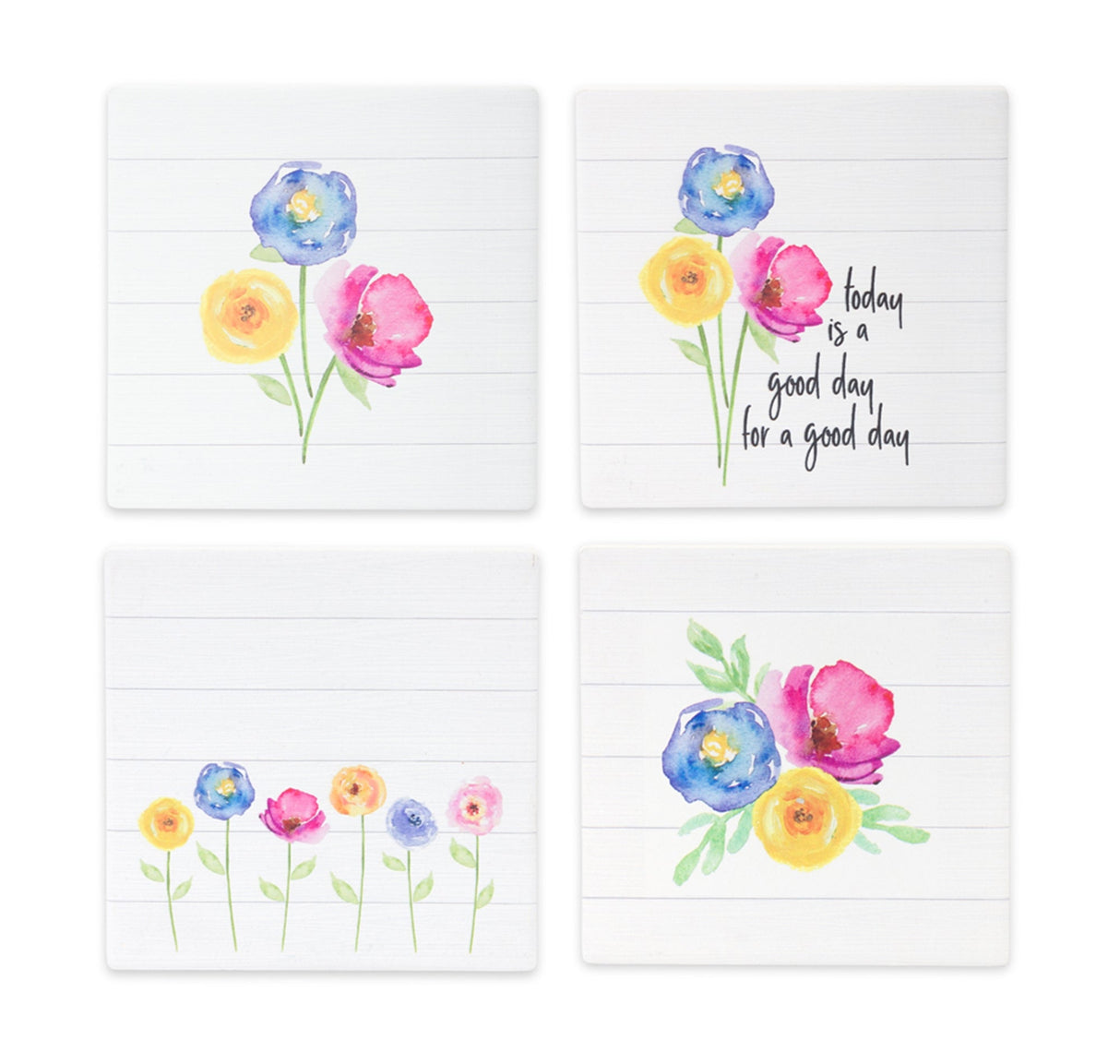 Stoneware-Floral-Tile-Coasters-(Set-of-12)-Coasters