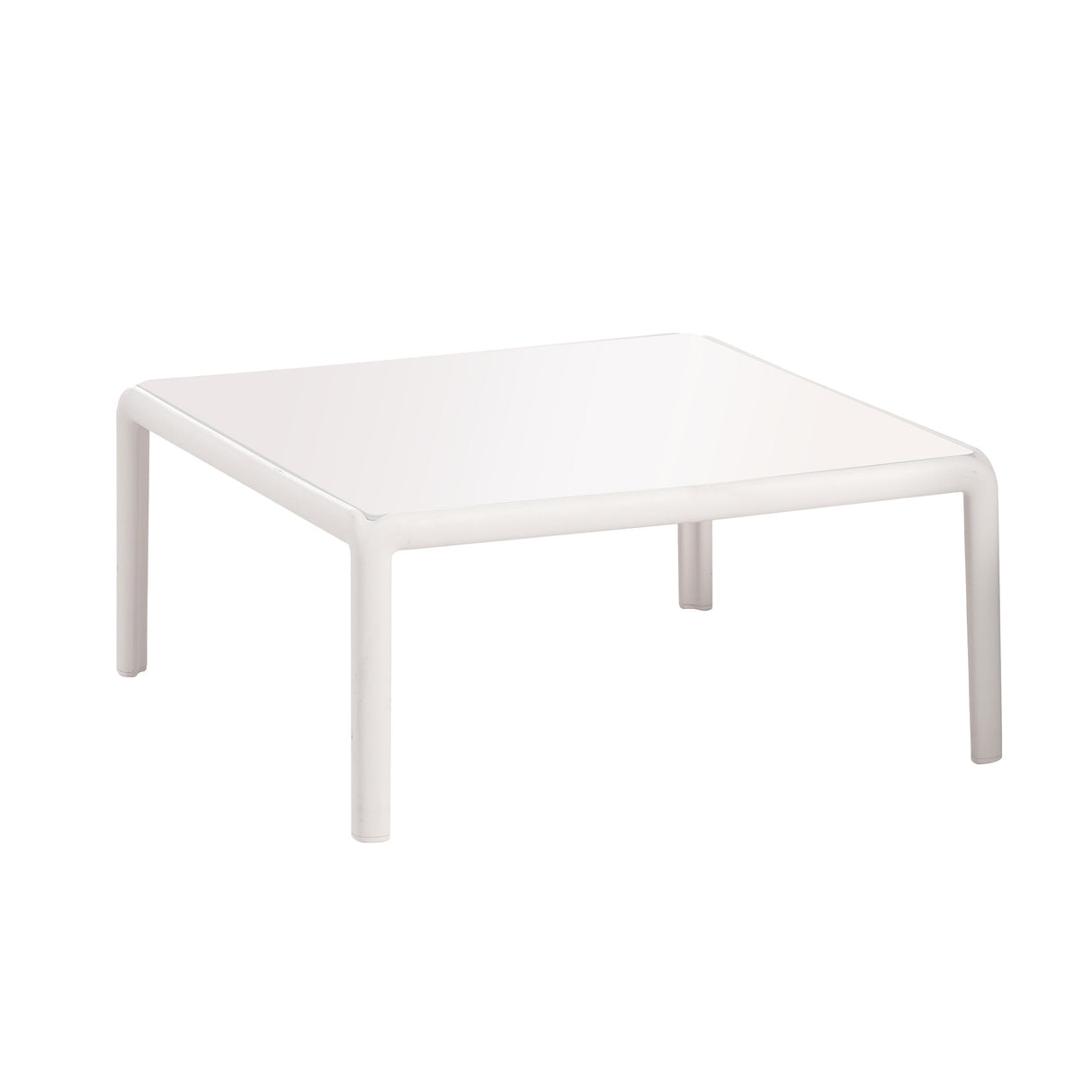 The Sleek All-Weather Resin Outdoor Loveseat and Coffee Table Set