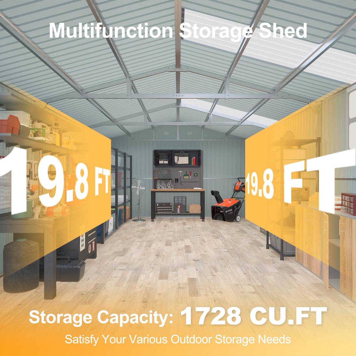 Outdoor Storage Shed 20x13 FT