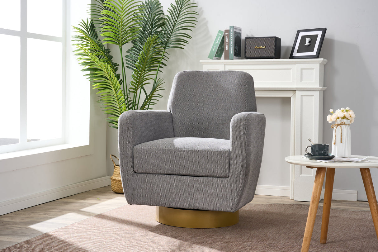 360 Degree Rotation Armchair Cotton Linen