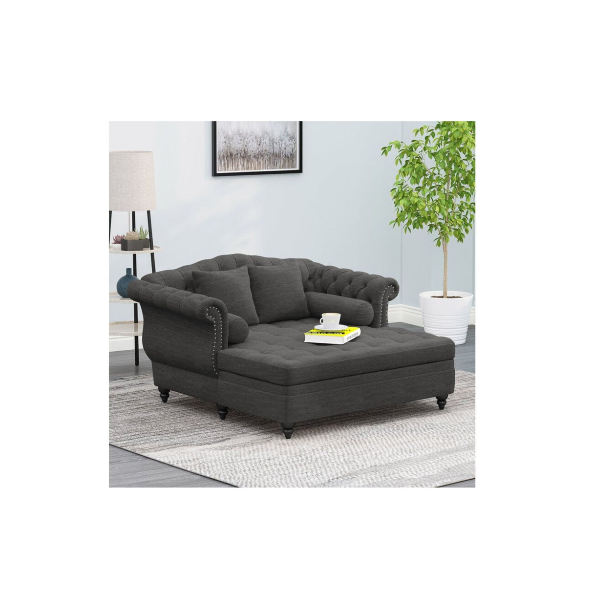 Noble House Loveseat Chaise Lounge