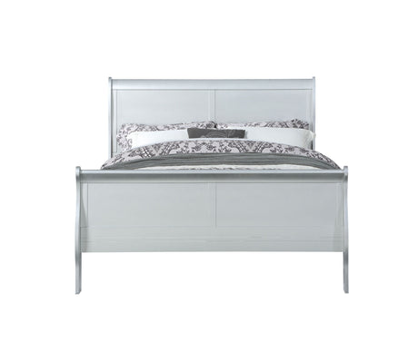 Louis-Philippe-Platinum-Finish-Twin-Bed-Beds-&-Bed-Frames