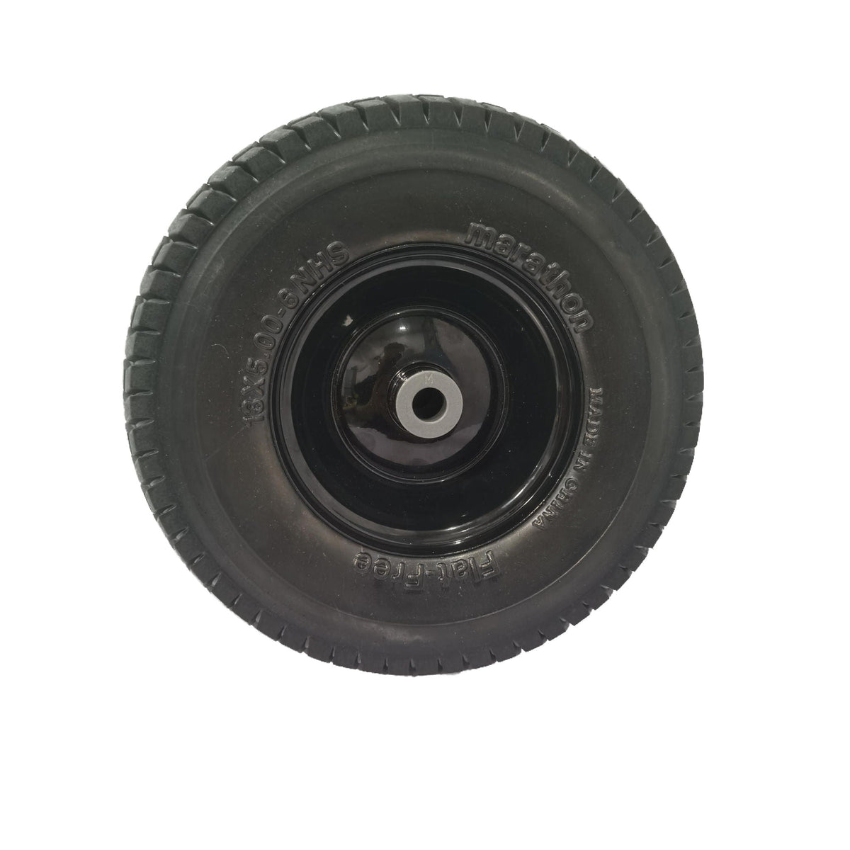 Flat Free Tire And Wheel Assemblies For Riding Lawn Mowers With 3" Hub - Black