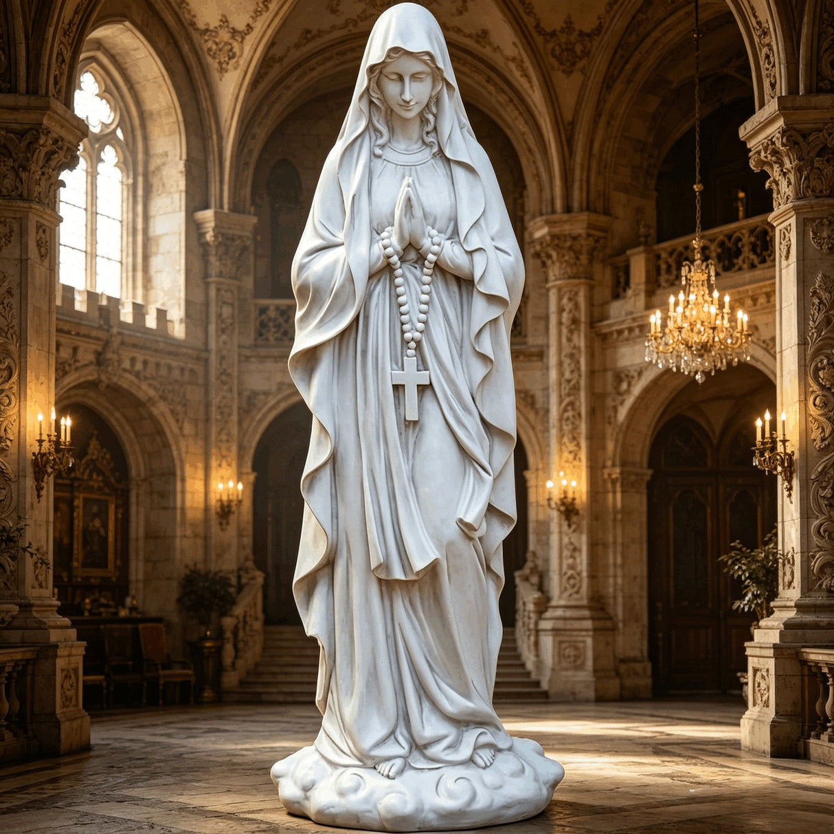 31.5" Large Madonna Prayer Statue