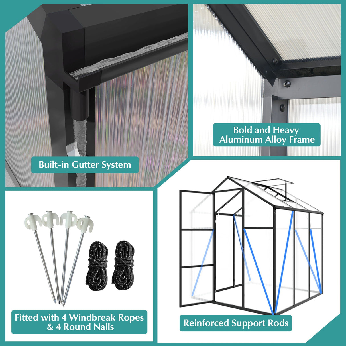 Gain Height Windproof house With Raised Base