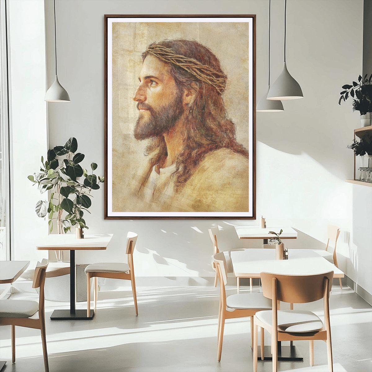 Spiritual Portrait Wall Art – Framed Inspirational Canvas