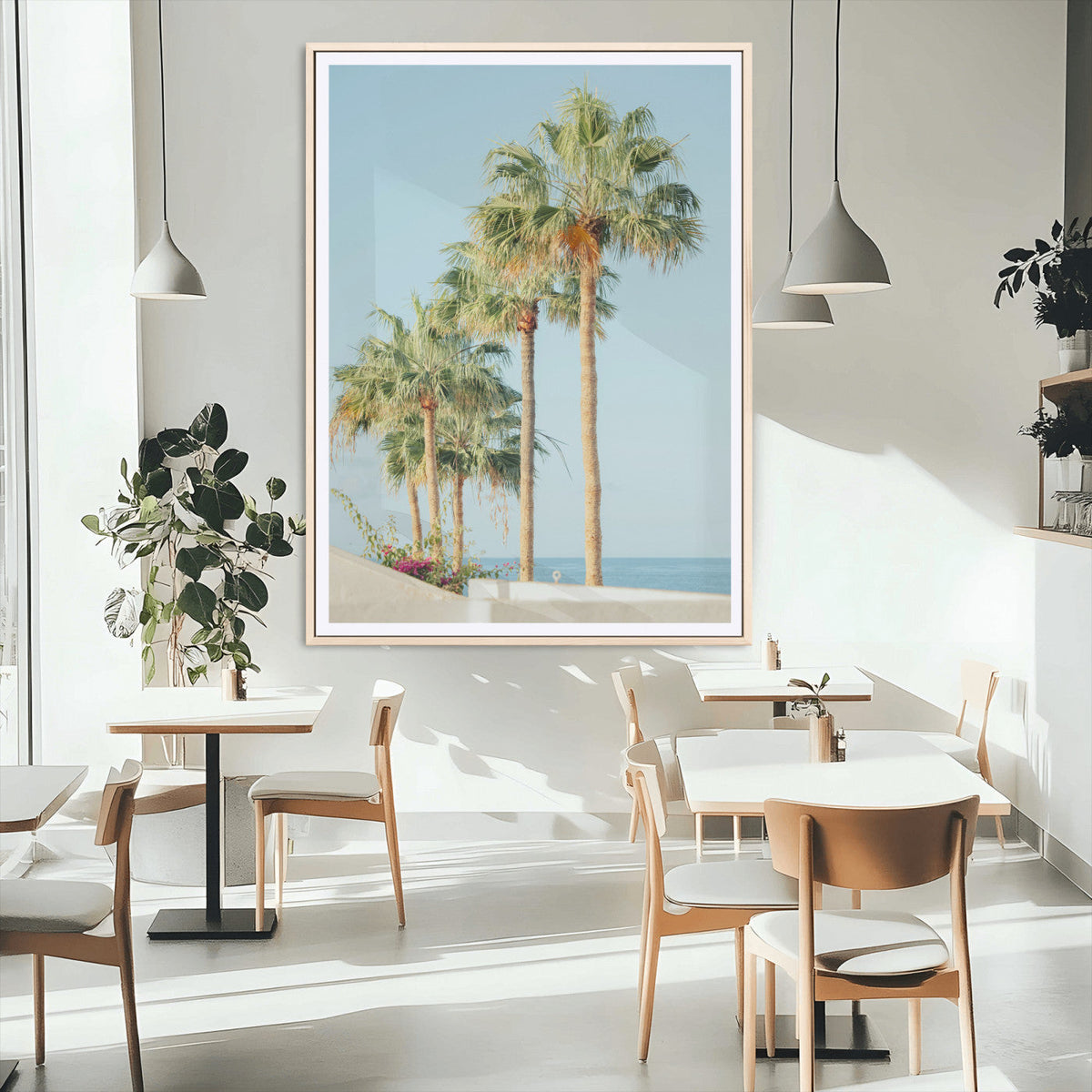 Tropical Ocean Canvas Print – Framed Beach Coastal Nautical