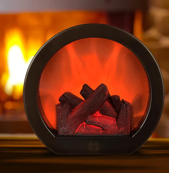 LED Tabletop Fireplace Flame Light