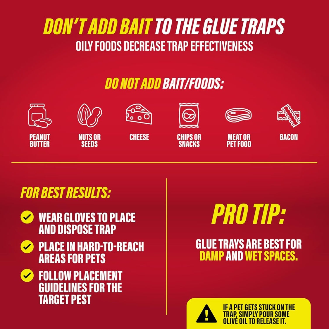 Mouse & Insect Glue Traps Heavy Duty – Pesticide-Free Sticky Boards for Mice, Roaches, Crickets & Crawling Pests