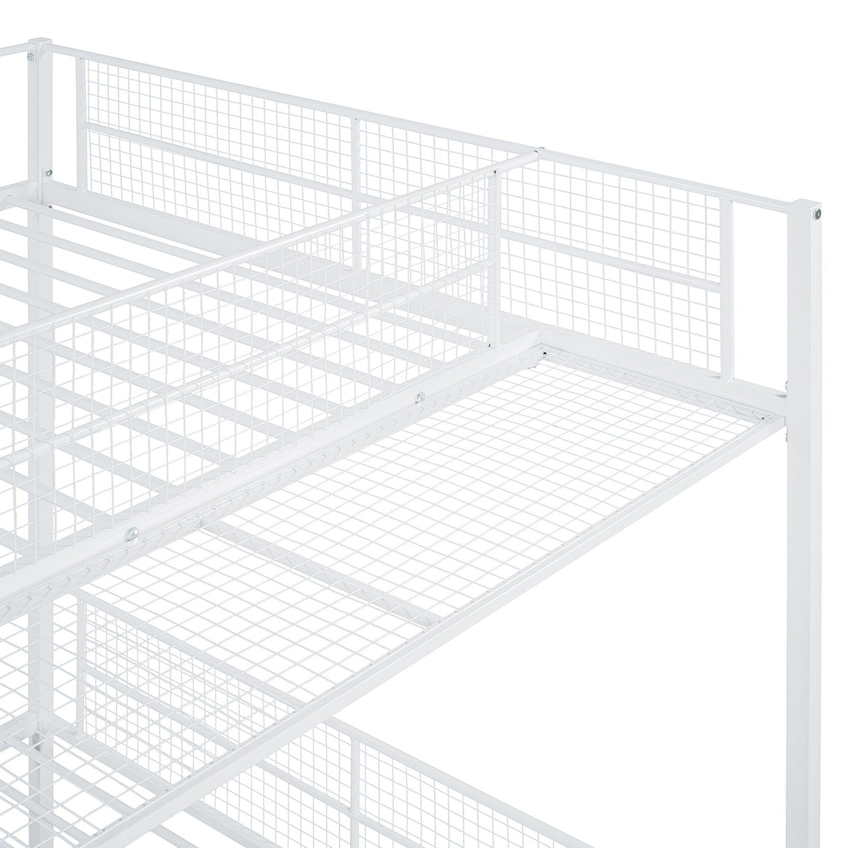 Bunk Bed With 5 Tier Shelves