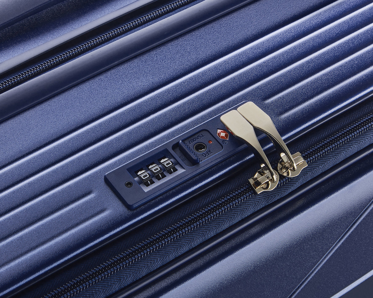 3 Piece, Expandable Carry On Luggage with TSA Lock -Hard Shell and Lightweight Suitcase with Front Pocket and Spinner Wheels