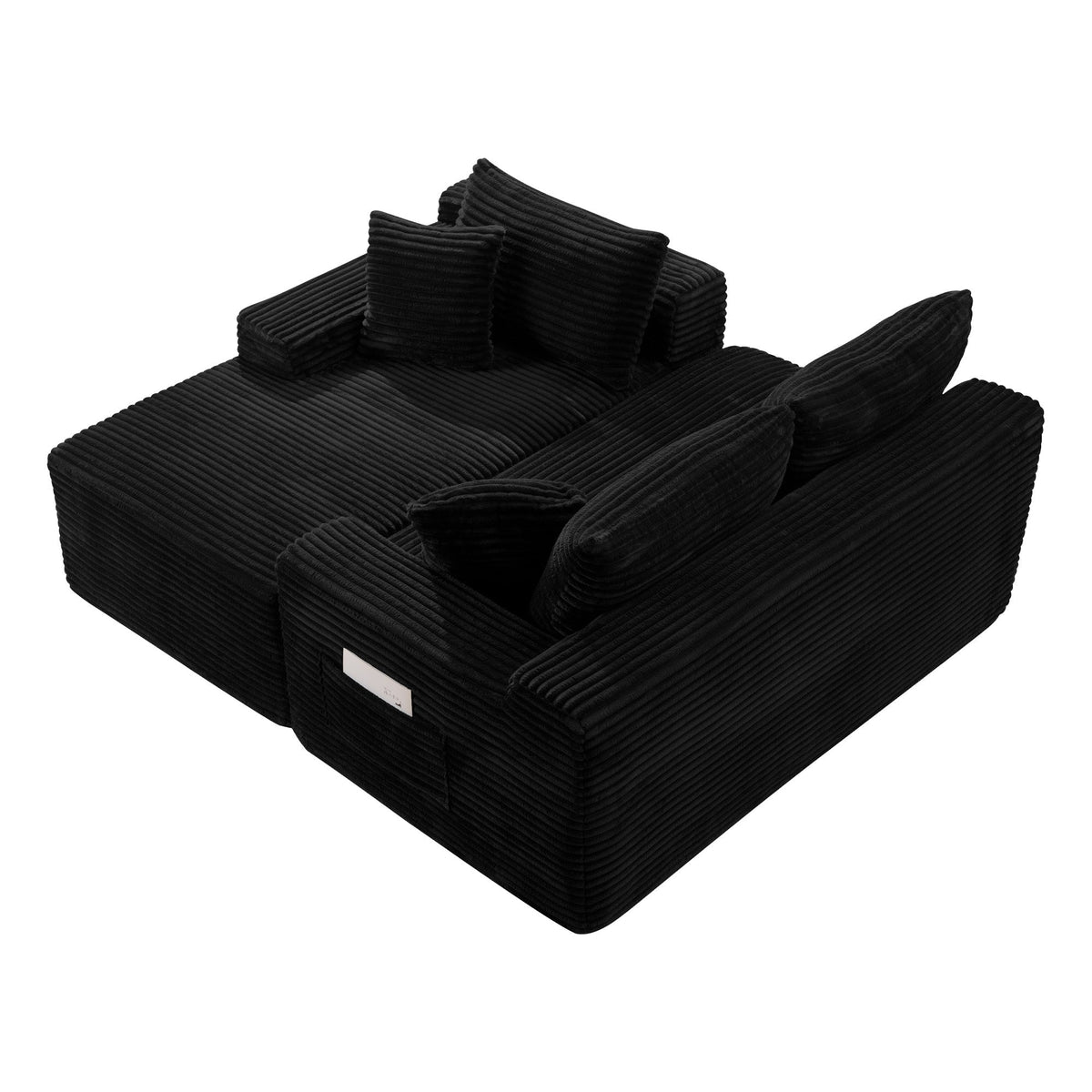 106.3" U-Shaped Cloud Sectional Sofa with Deep Seat