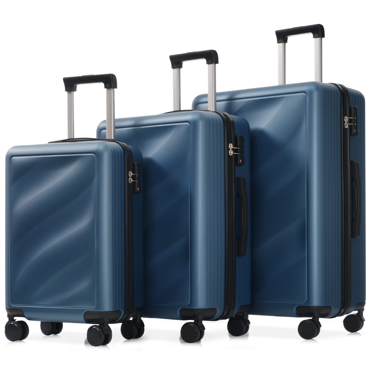 Luggage-Set-3-Piece,-Lightweight-Durable-ABS-Suitcases-with-Spinner-Wheels-and-TSA-Lock,-Carry-on-&-Checked-Travel-Luggage-(20'/24'/28')-Luggage-Sets