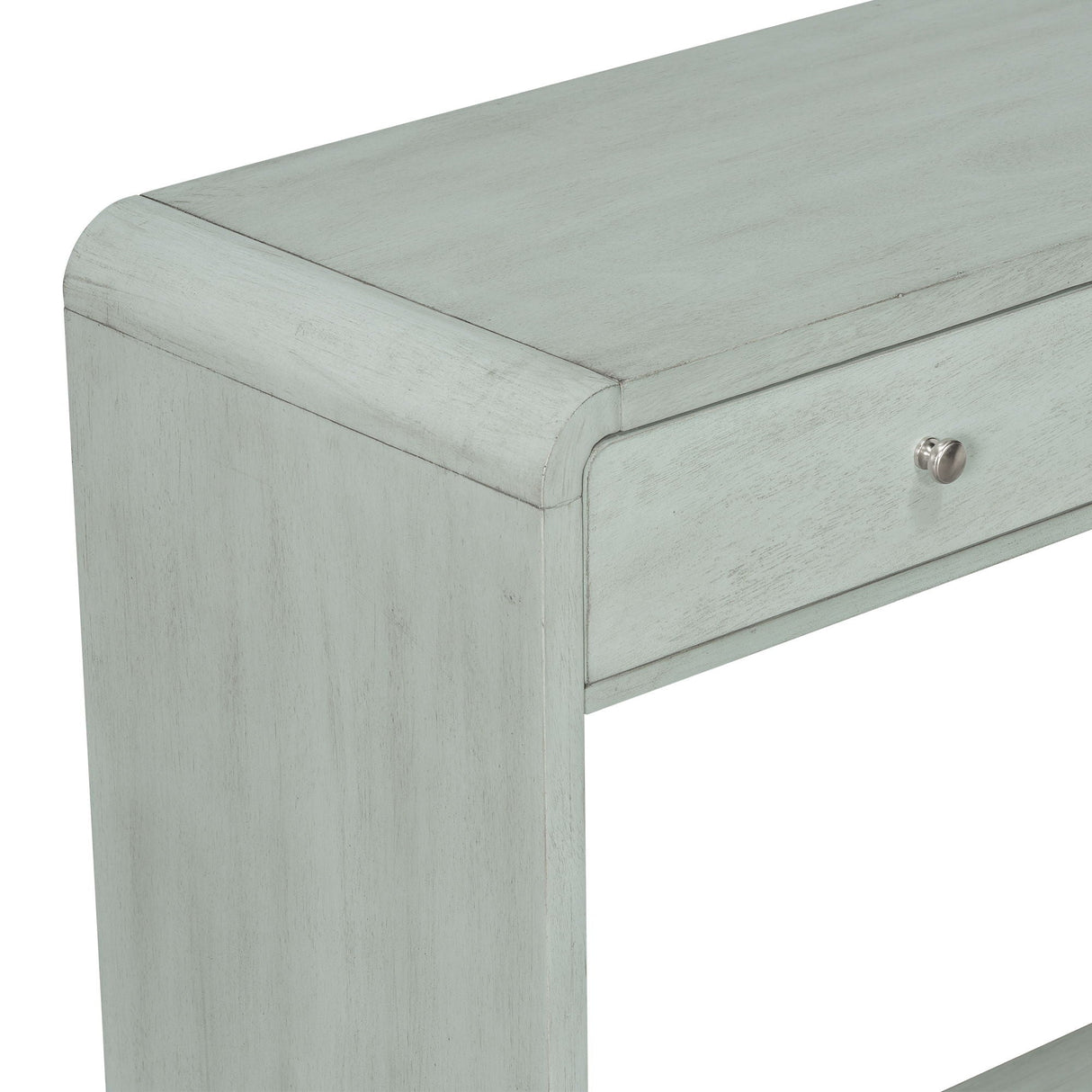 onsole Table With 3 Drawers And Display Shelf