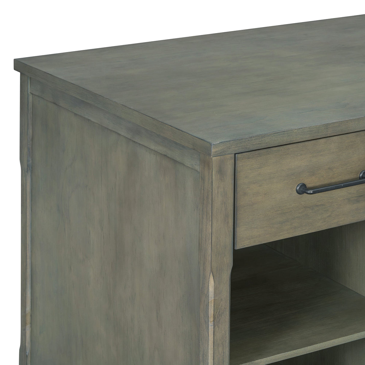TREXM Extendable Kitchen Island with Storage
