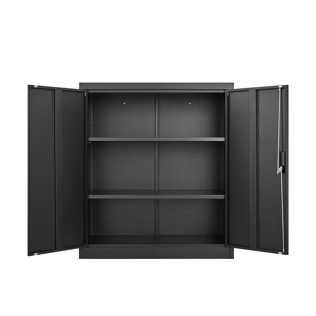 Metal Storage Cabinet With Locking Doors And Adjustable Shelf, Folding Filing Storage Cabinet, Folding Storage Locker Cabinet For Home Office, School, Garage