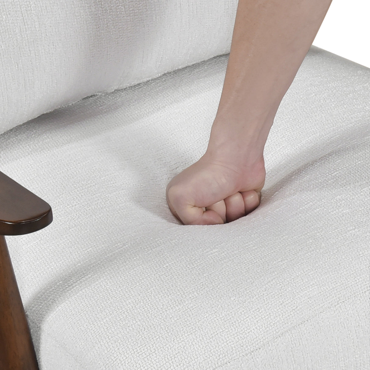 Sagebrooke Solid Wood Modern Accent Chair