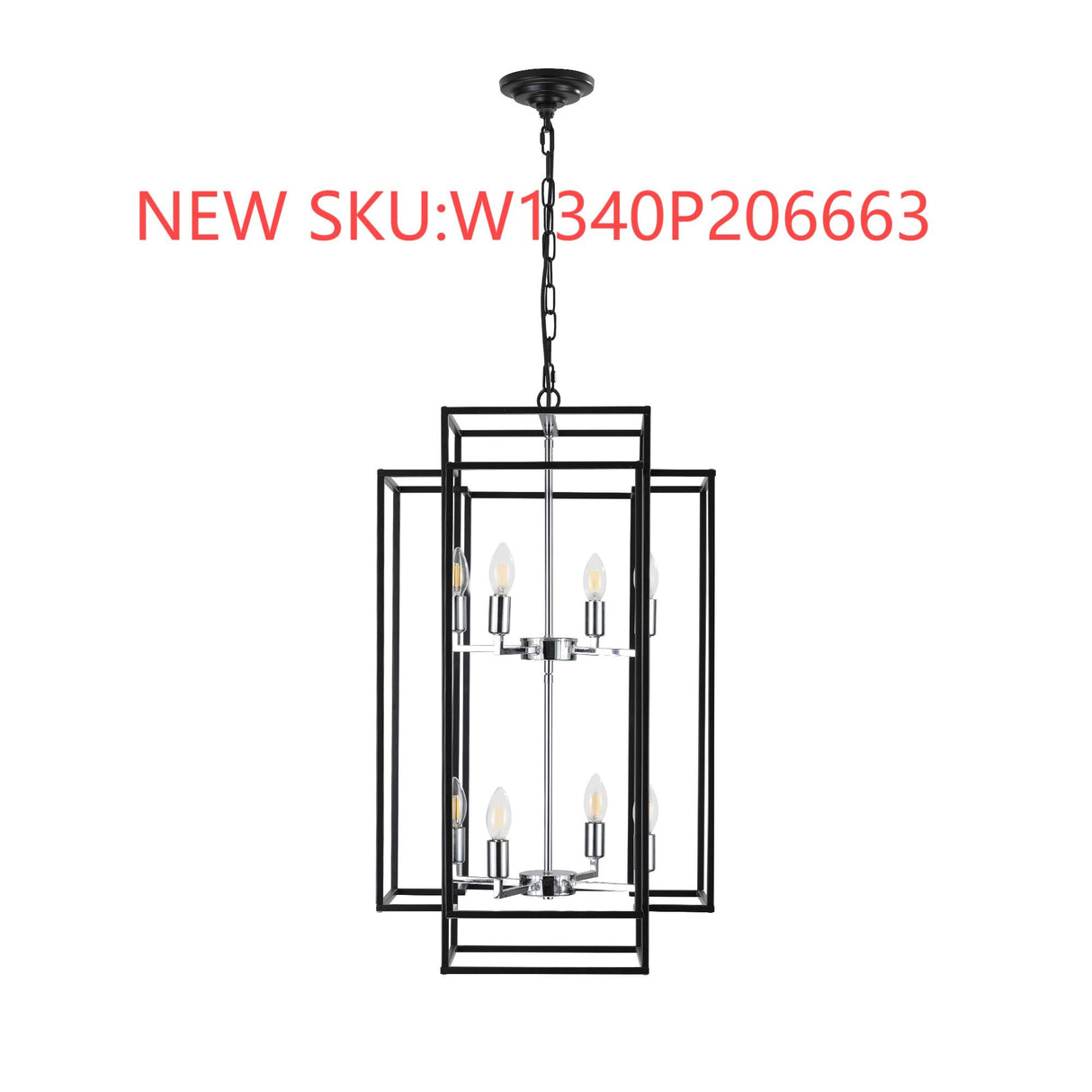 Geometric Foyer Chandelier