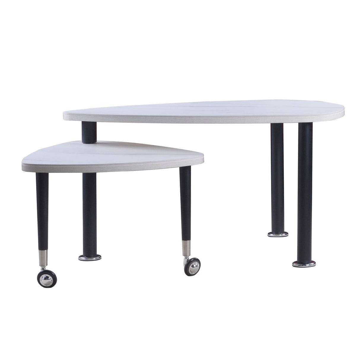 360 Degree Rotatable Coffee Table With Solid Legs