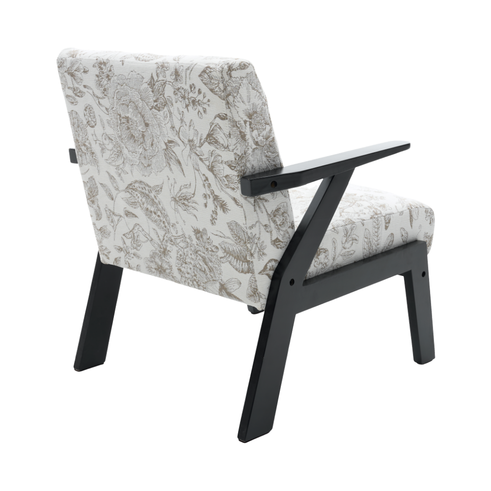 Mid-Century Modern Lounge Armchair - Seat Cushion (Beige + Grey)