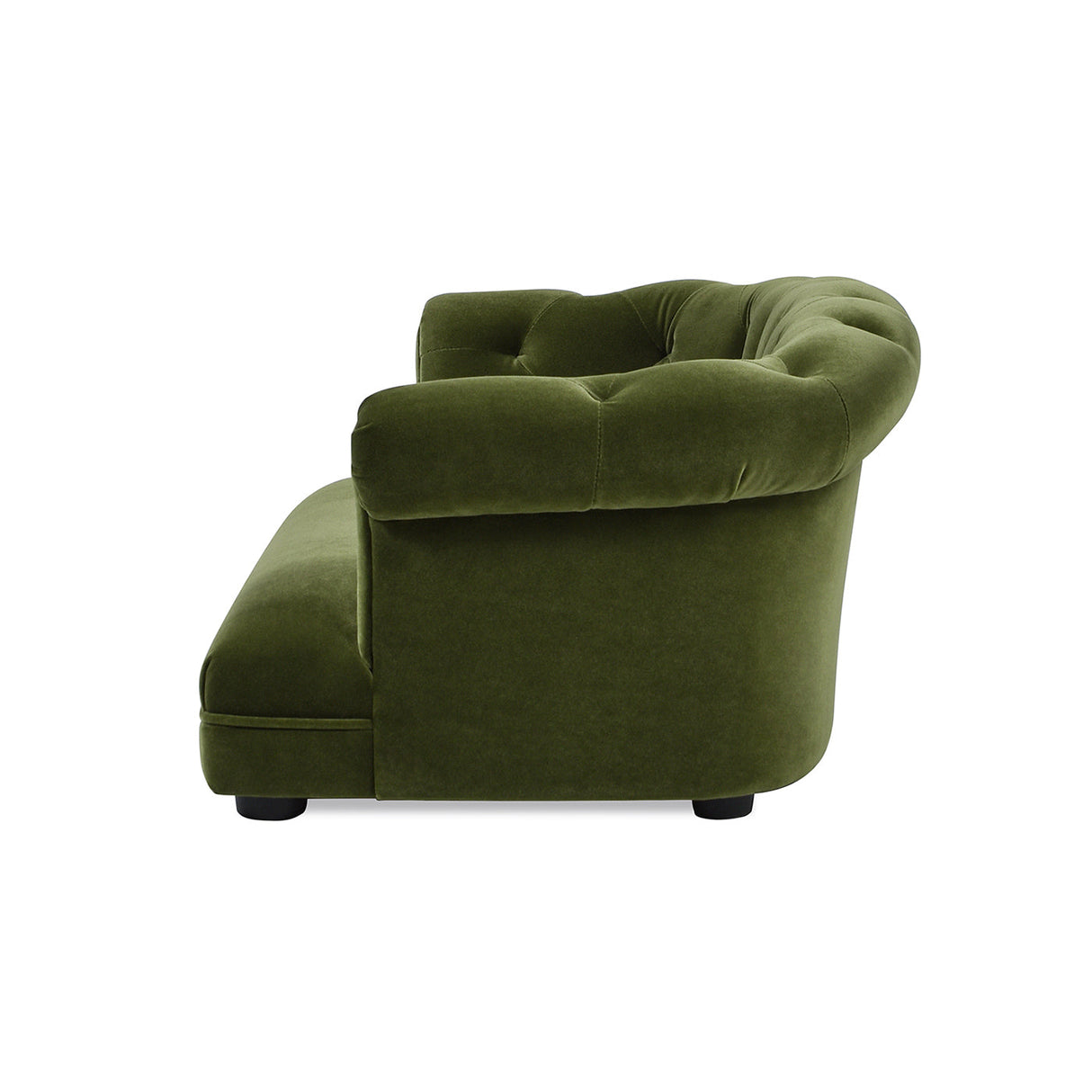 Kiki 36.5' Chesterfield Dog Sofa Bed, Medium, Olive Green Performance Velvet