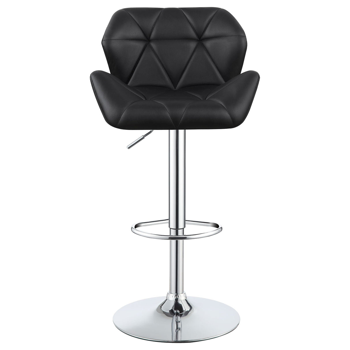 Adjustable Bar Stool With Height-Adjustable Base (Set of 2)