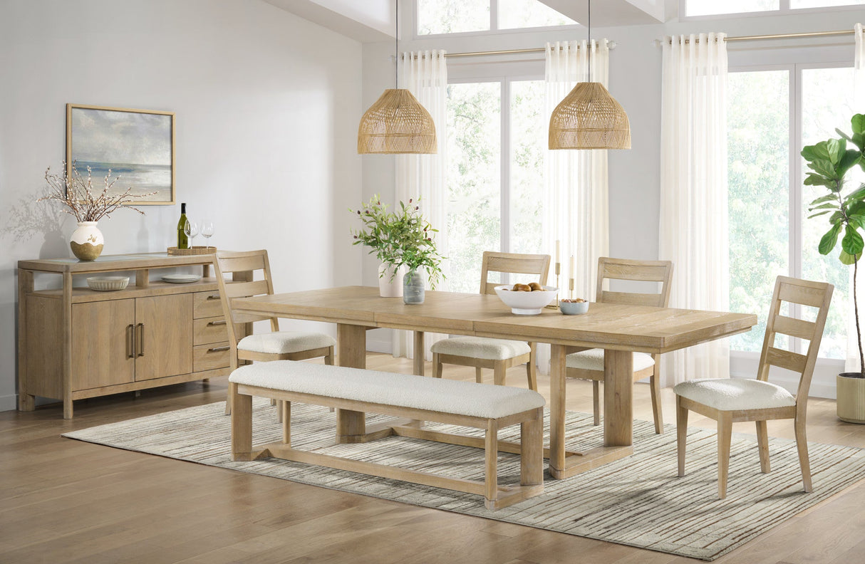 Bandolax 80" Rectangular Dining Table with Trestle Base