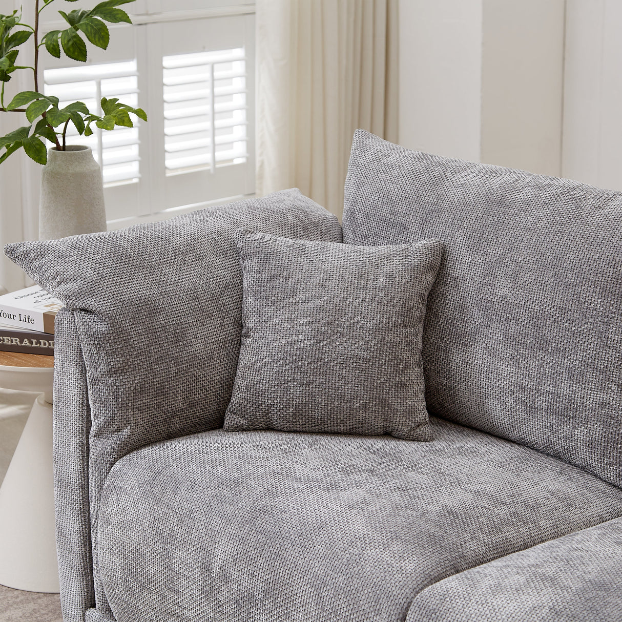 98.5' 3-Seater Sofa in Contemporary Grey