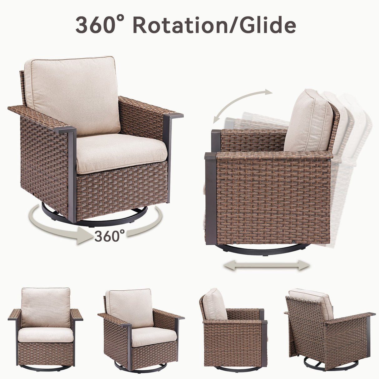 Outdoor Swivel Rocking Chairs