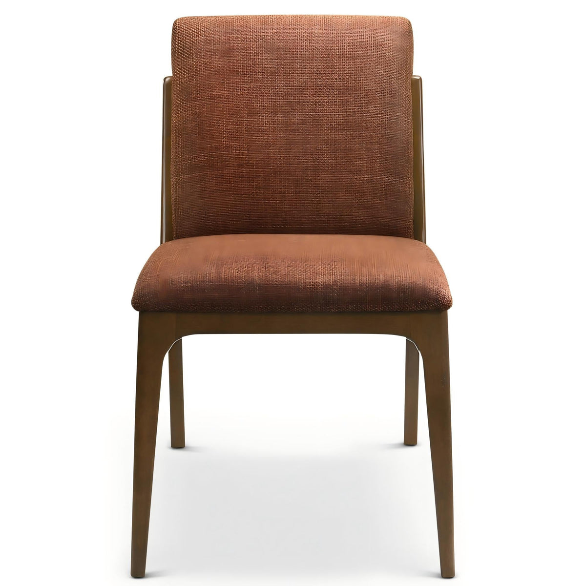 Elegant Dining Chair Set with Upholstered Fabric - Light Brown or Beige